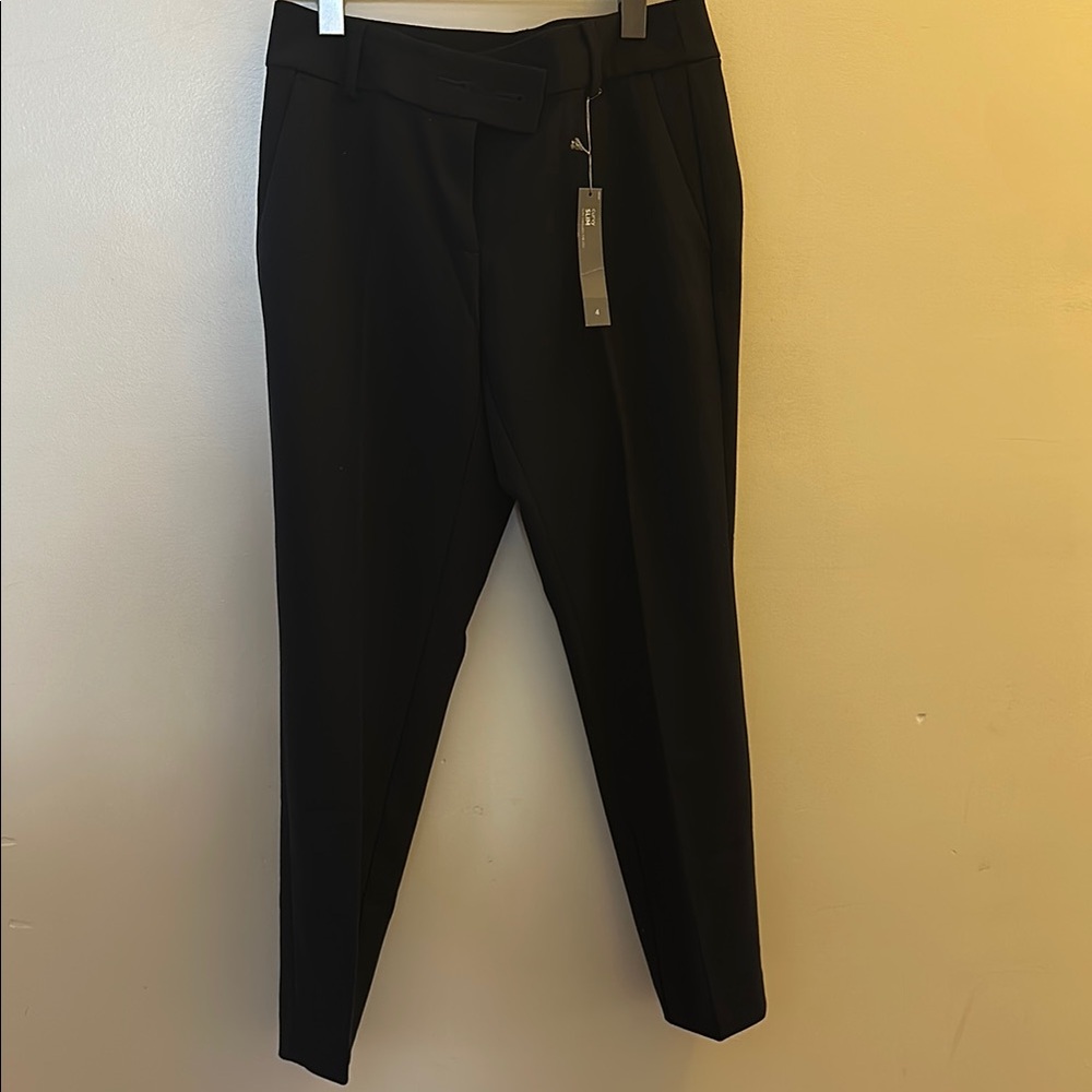 Navy Blue Tailored Pants